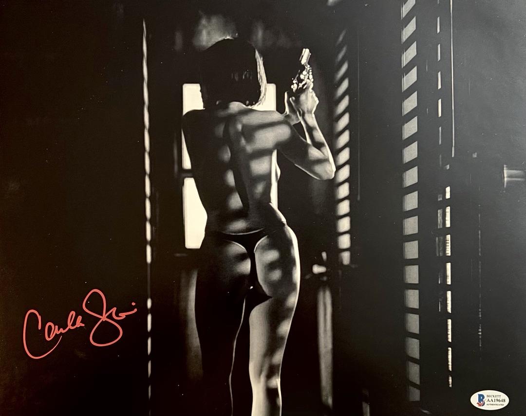 Carla Gugino sexy signed 11x14 (Sin City) - JSA COA